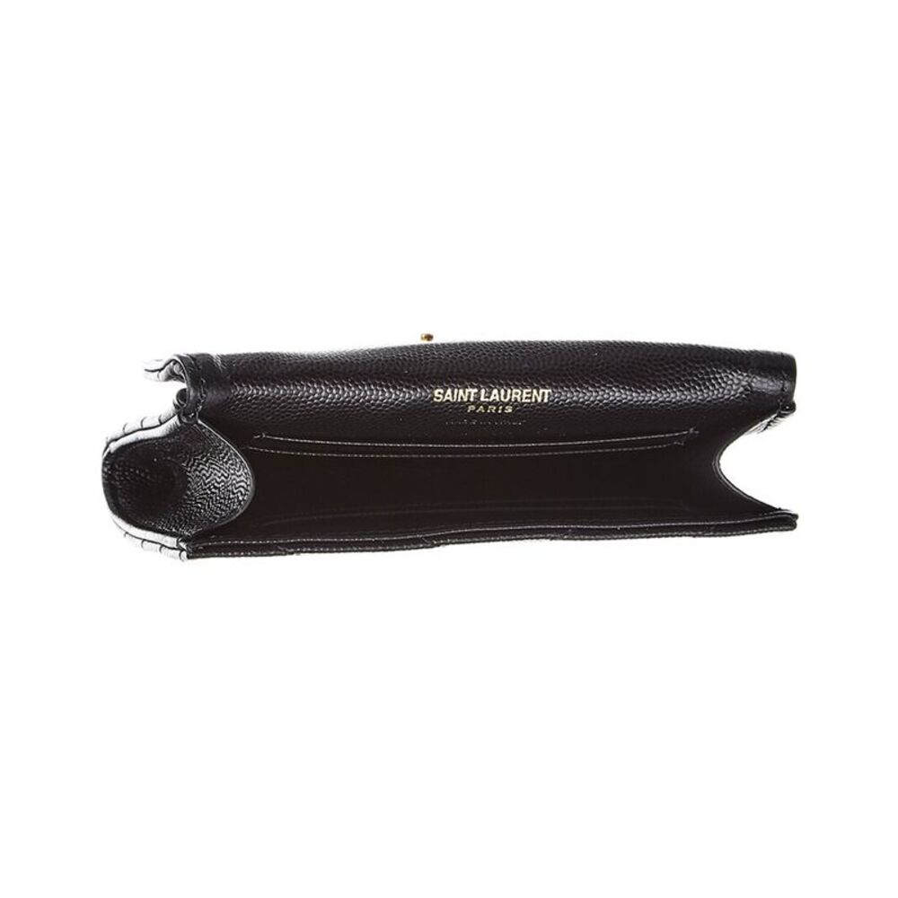 Saint Laurent Small Matelasse Leather Envelope Wallet - Picture 3 of 4
